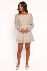 Kyra Long Sleeve Mini Dress - Stripe