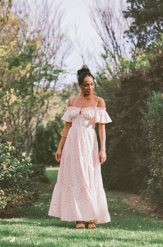 Lachay Maxi Dress - Pink Floral