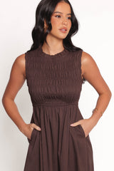 Lanna Maxi Dress - Chocolate