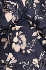 Laurent Midi Dress - Navy Cream Floral