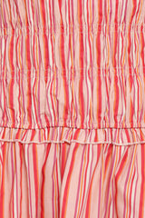 Leabrook Mini Dress - Peach Stripe