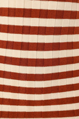Ledger Midi Dress - Tan Stripe