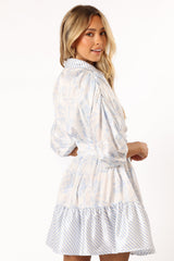 Leigha Mini Dress - Blue