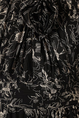 Lennon Halterneck Maxi Dress - Black Floral