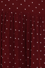 Leona Halterneck Maxi Dress - Red Polka Dot