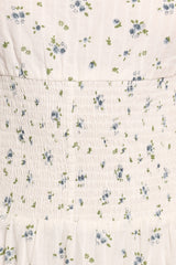 Leticia Midi Dress - Blue Ditsy Floral