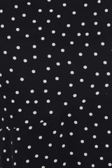 Lexia Midi Dress - Black Polka Dot