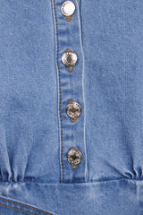 Leyton Mini Dress - Denim Chambray