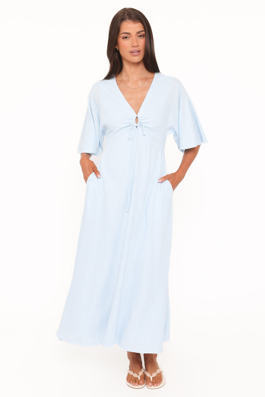 Liberty Midi Dress - Light Blue
