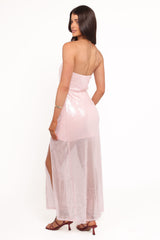 Liliane Maxi Dress - Pink Sequin
