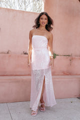 Liliane Maxi Dress - Pink Sequin