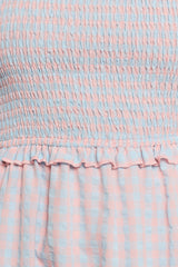 Lille Midi Dress - Blue Gingham