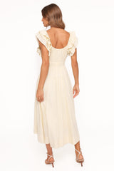 Linda Midi Dress - Butter Yellow