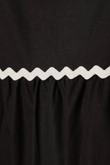 Loella Tiered Midi Dress - Black