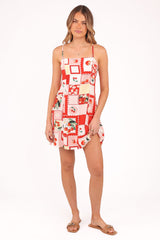 Loredana Mini Dress - Cherry