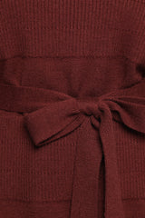 Lucca Mini Sweater Dress - Chocolate Brown