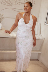 Lunara Maxi Dress - Sequin Floral
