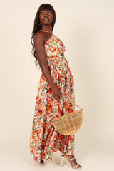 Madeira Dress - Orange Floral