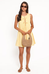 Madeline Mini Dress - Butter Yellow