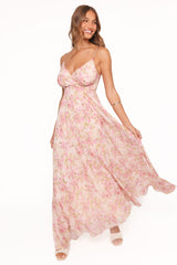 Madilyn Maxi Dress - Blurred Pink Floral