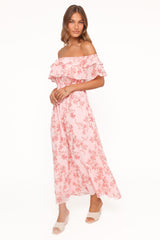 Majesty Maxi Dress - Rose Pink Floral