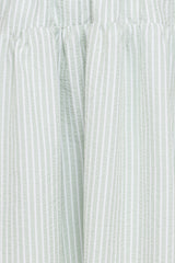 Makayla Mini Dress - Green Stripe