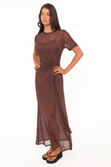 Marcello Maxi Dress - Dark Brown