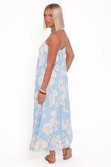 Margherita Maxi Dress - Blue Hibiscus