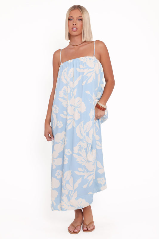 Margherita Maxi Dress - Blue Hibiscus