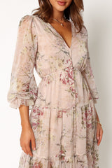 Maria Long Sleeve Maxi Dress - Cream