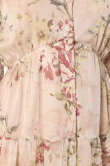Maria Long Sleeve Maxi Dress - Cream