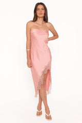 Marjorie Midi Dress - Apricot