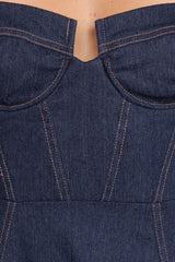 Marsden Denim Midi Dress - Indigo