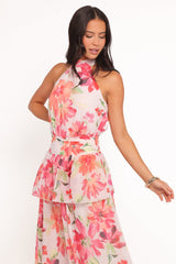 Martha Maxi Dress - Orange Floral