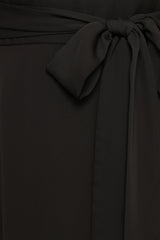 Maverick Wrap Maxi Dress - Black