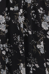 Mavis Long Sleeve Maxi Dress - Black Floral