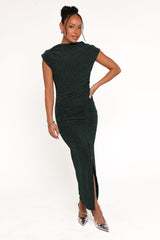 Mel Midi Dress - Emerald