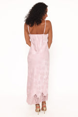 Melita Lace Maxi Dress - Pink