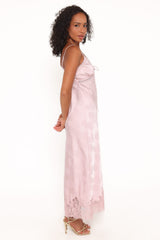 Melita Lace Maxi Dress - Pink