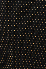 Melody Plisse Halter Maxi Dress - Black/Gold Polka Dot