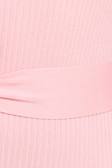 Milan Off Shoulder Midi Dress - Pink