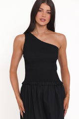 Myla One Shoulder Maxi Dress - Black