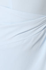 Nadea Faux Wrap Maxi Dress - Blue