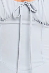 Nadina Midi Dress - Soft Blue