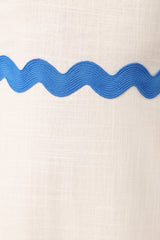 Nancy Maxi Dress - Blue/White