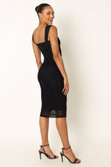 Naomi Midi Dress - Black