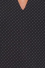 Natalie Halterneck Maxi Dress - Black Polka Dot