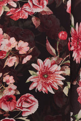 Naver Maxi Dress - Black Floral