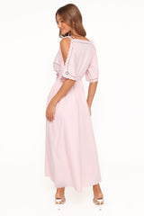 Nellie Midi Dress - petals Pink