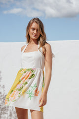 Nissa Mini Dress - Yellow Poppy